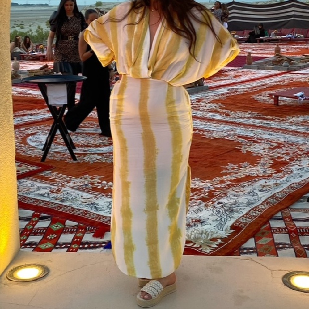 SWF Golden hour Plunge dress L